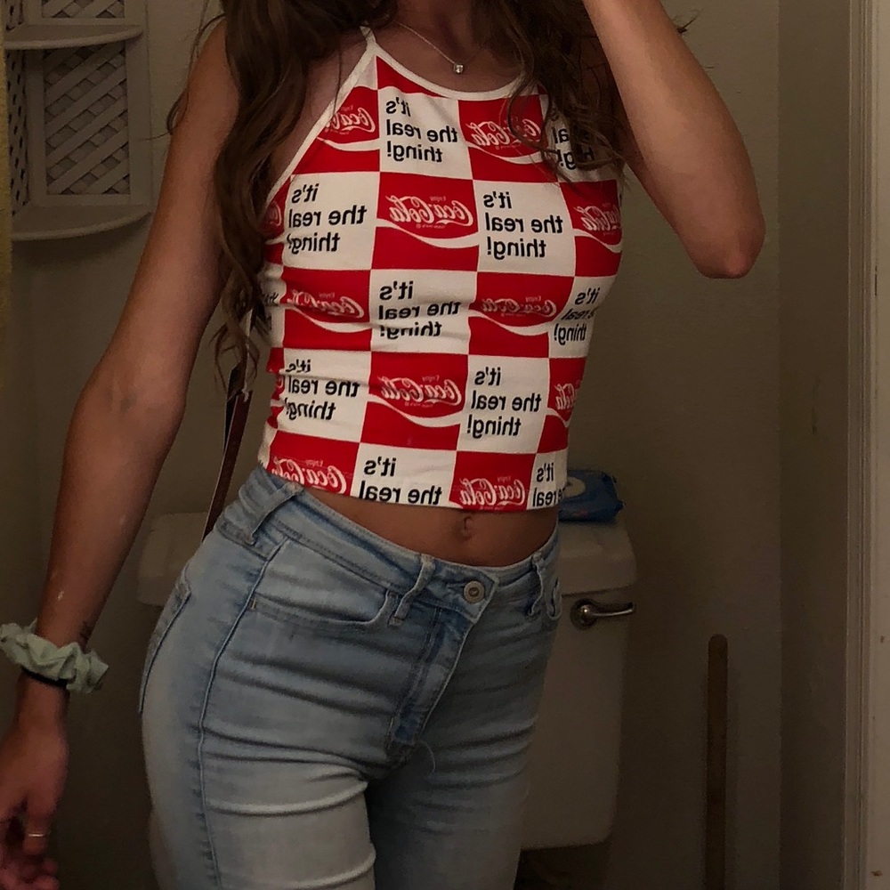 Coca-cola halter crop top❤️